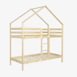 Beliche infantil cabana 190cm em pinho natural