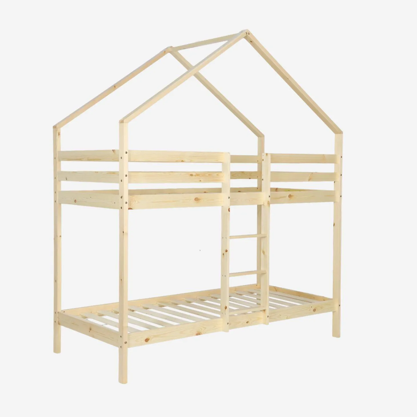 Beliche infantil cabana 190cm em pinho natural