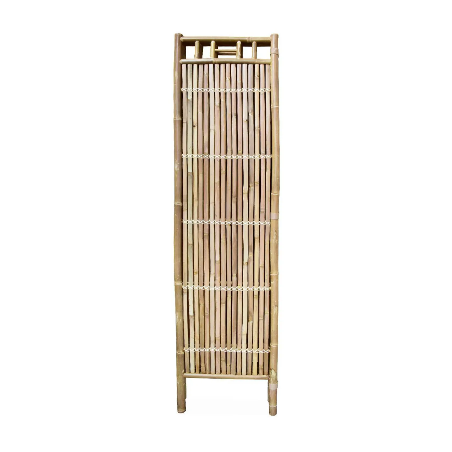 Biombo de bambu dobrável