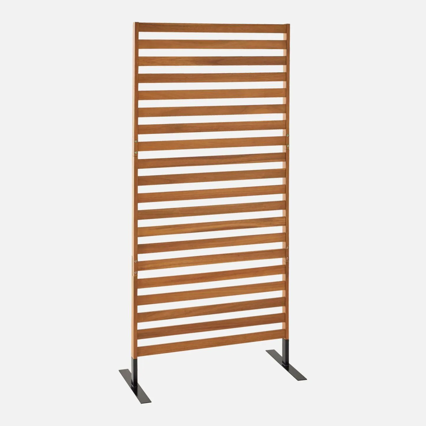 Biombo dobrável de madeira para exterior, 80 cm, interior/exterior