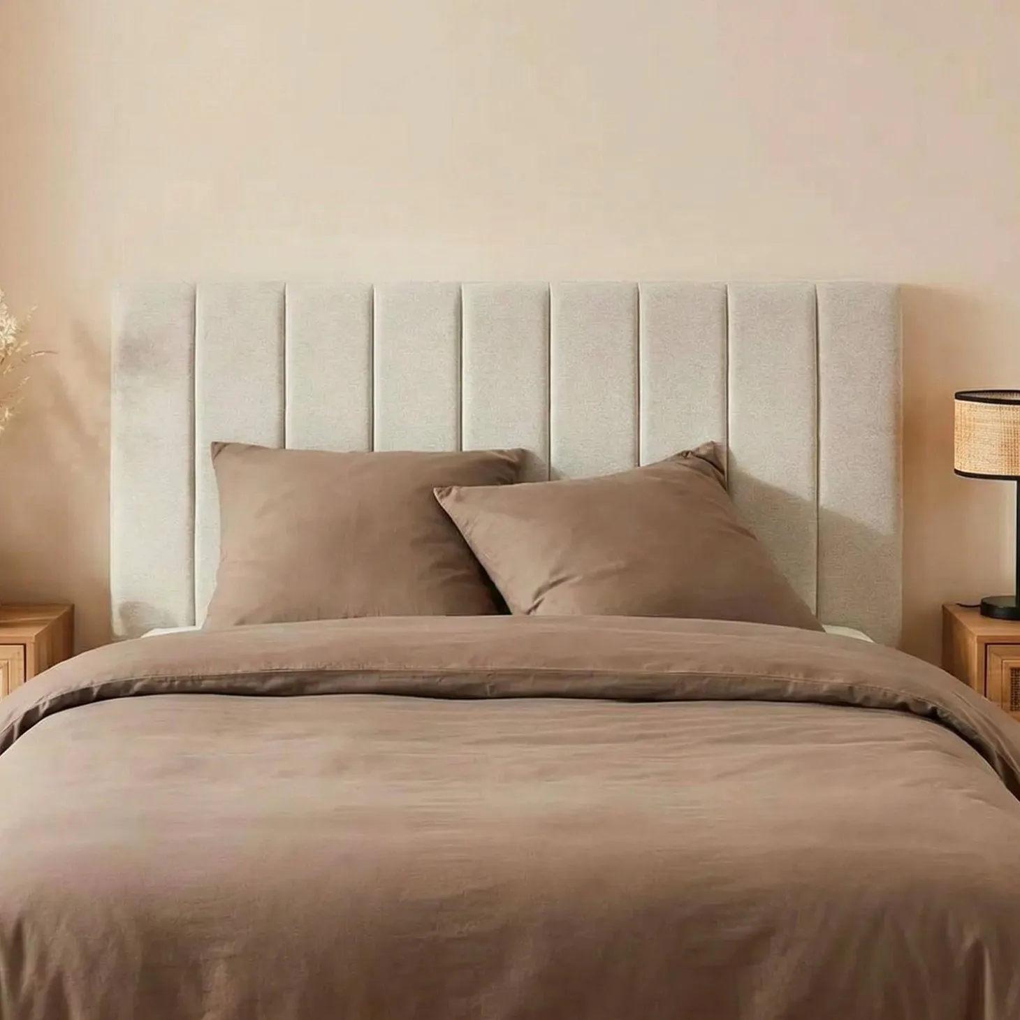 Cabeceira para cama casal revestimento tecido, 160cm