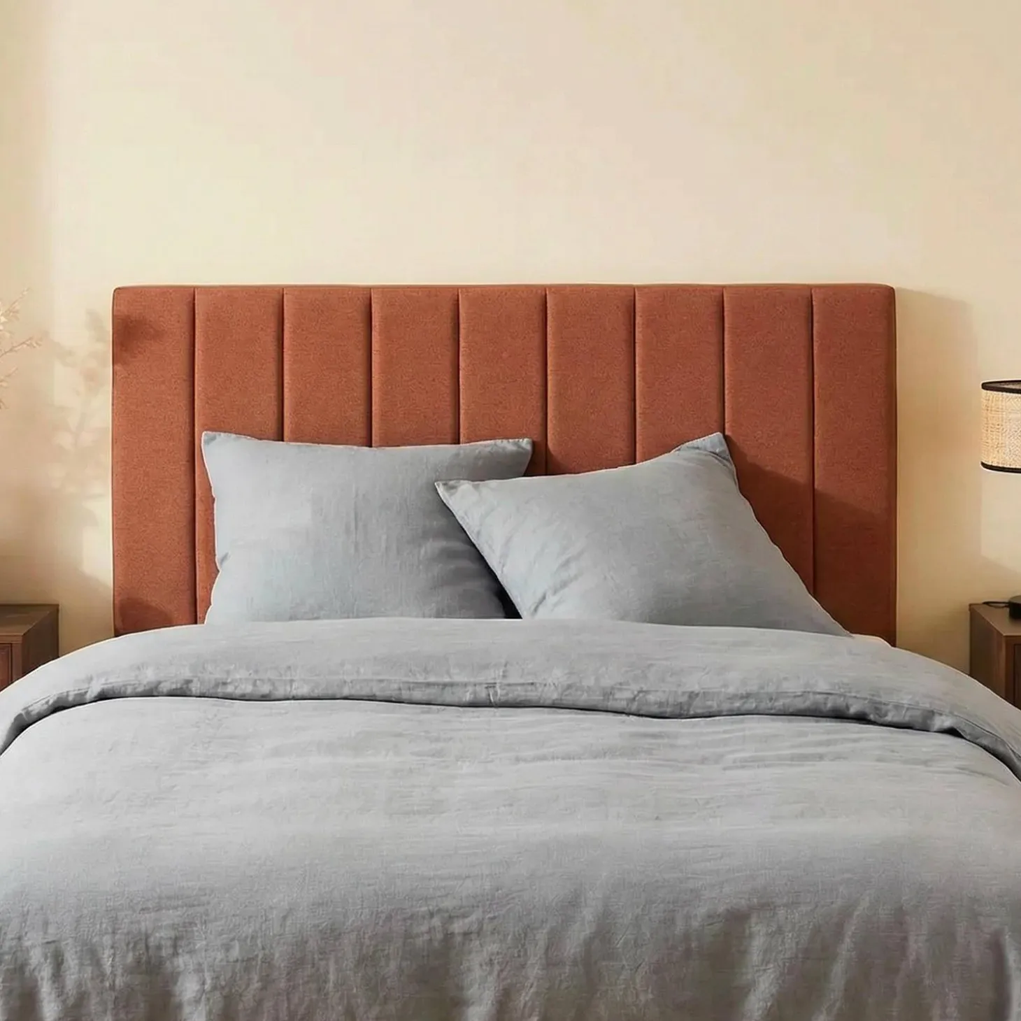 Cabeceira para cama casal revestimento tecido, 160cm