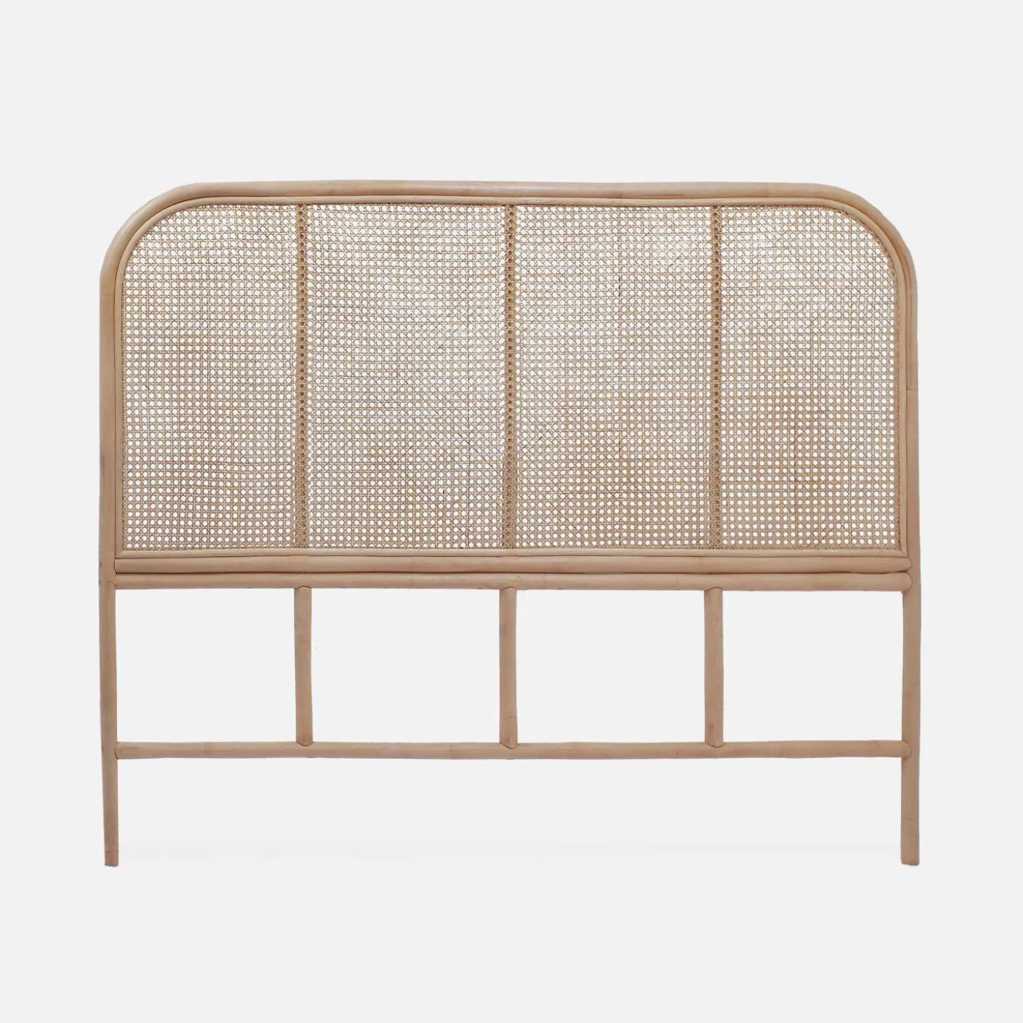Cabeceira para cama de vime natural e cana