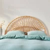 Cabeceira para cama de vime natural