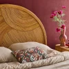 Cabeceira para cama de vime natural