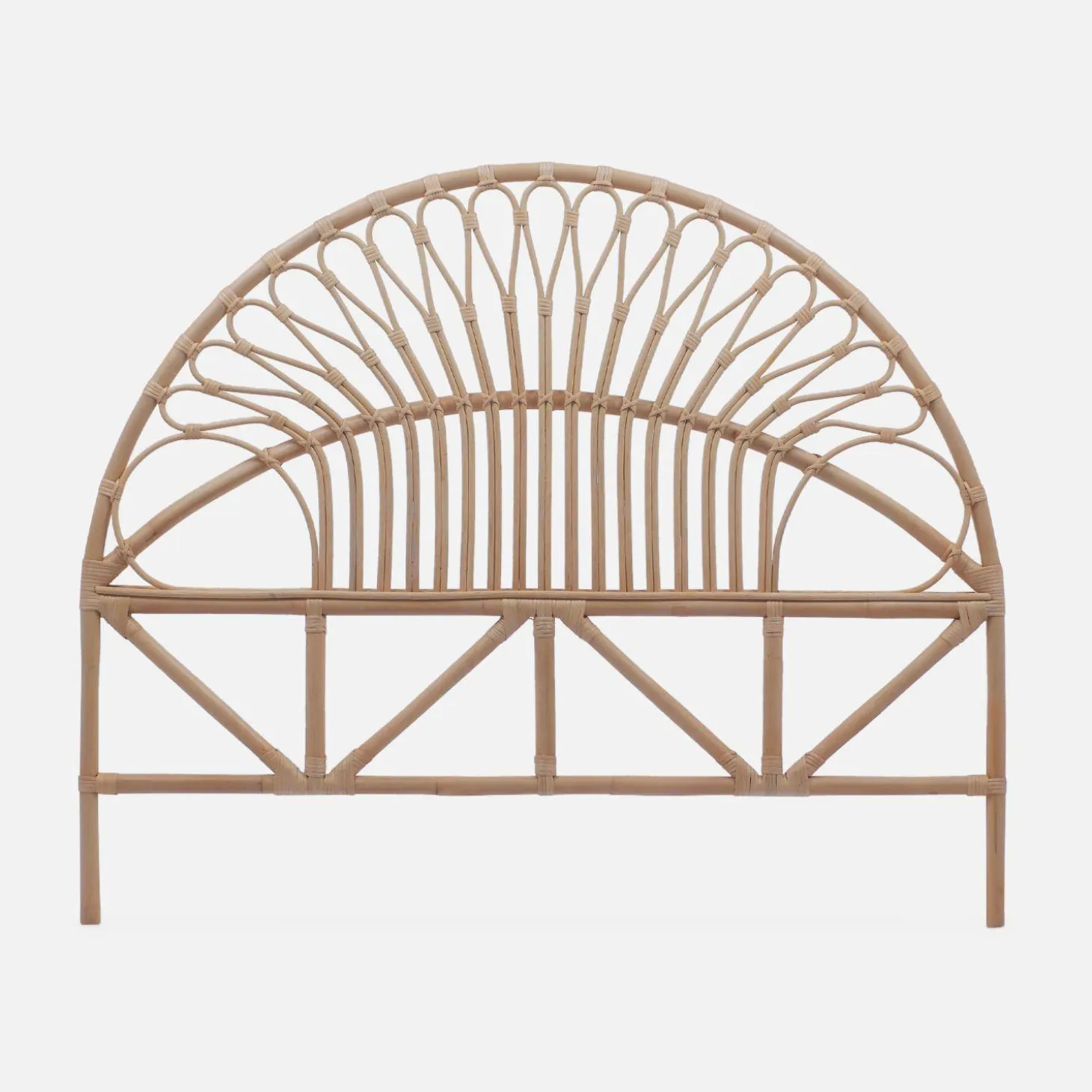Cabeceira para cama de vime natural
