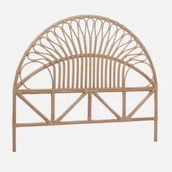 Cabeceira para cama de vime natural