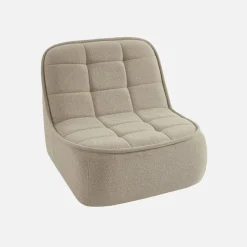 Cadeira confortável em boucle texturizado, 1 lugar