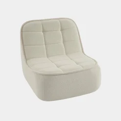 Cadeira confortável em boucle texturizado, 1 lugar