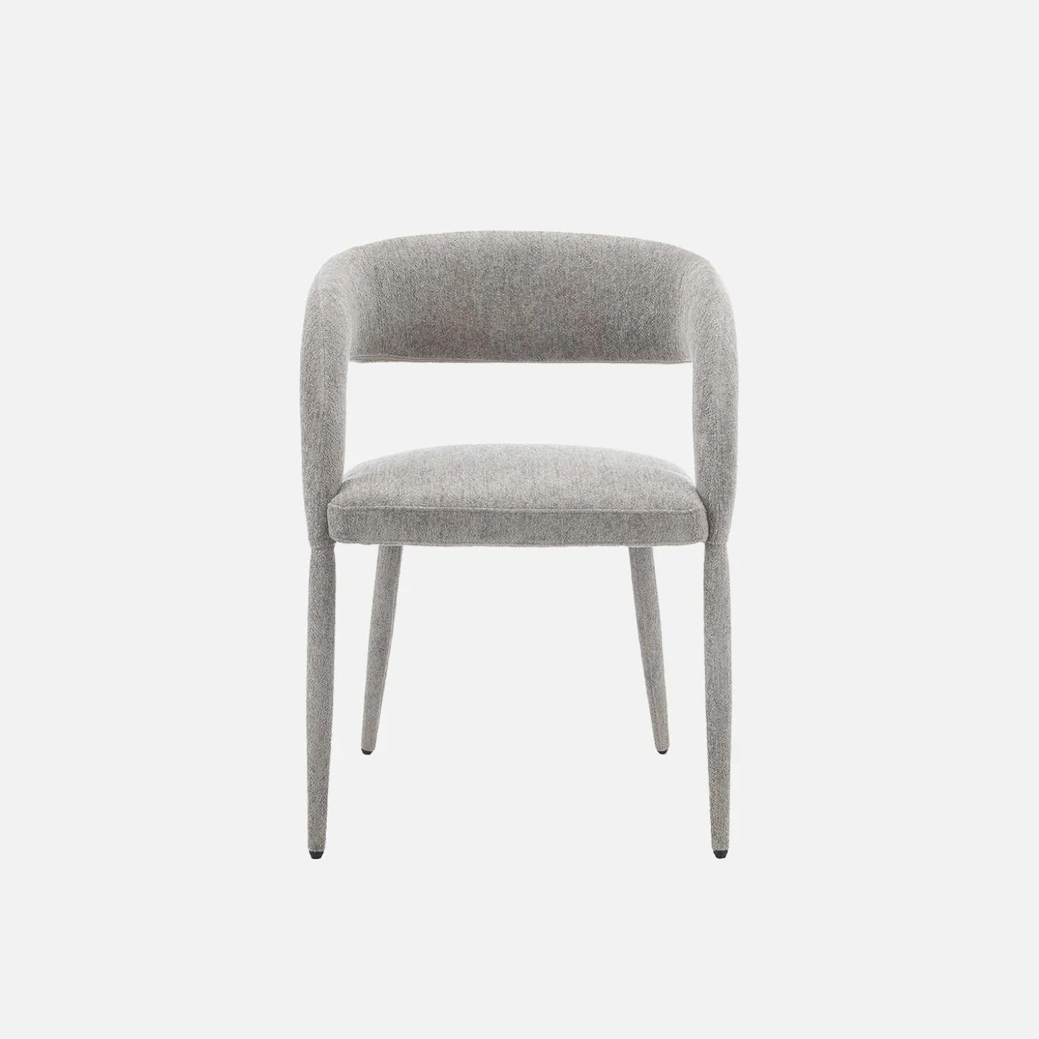 Cadeira contemporânea revestida em tecido, set de 2