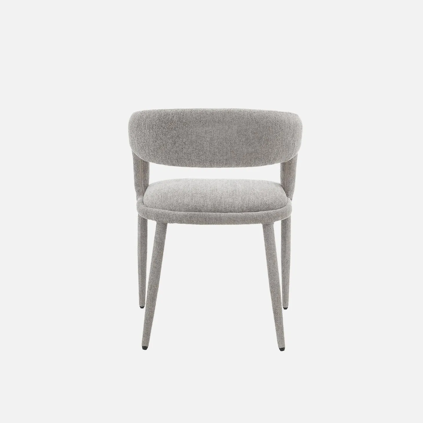 Cadeira contemporânea revestida em tecido, set de 2