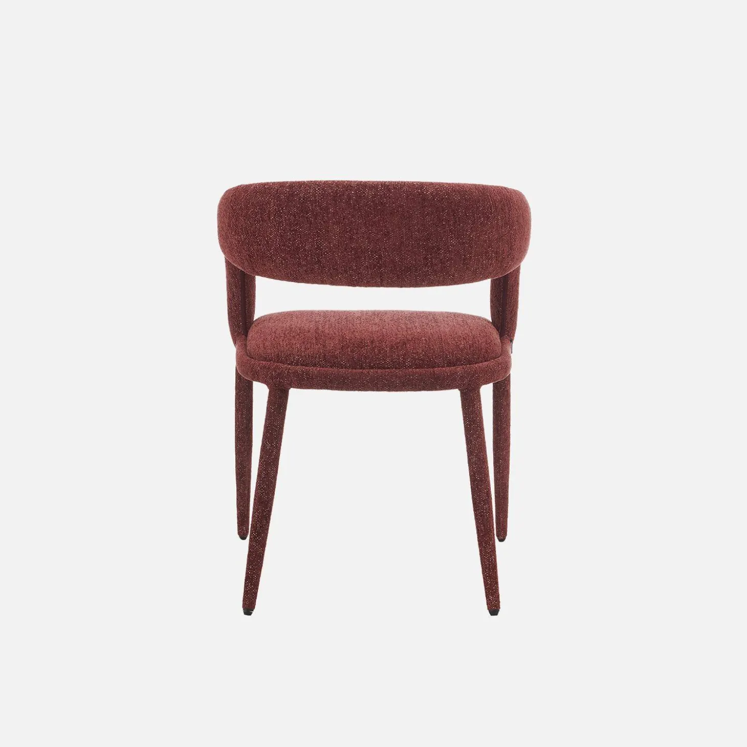 Cadeira contemporânea revestida em tecido, set de 2