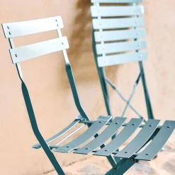 Cadeira de jardim dobrável em metal, set de 2