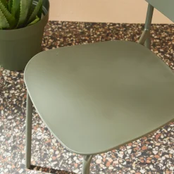 Cadeira de jardim empilhável de plástico, set de 4