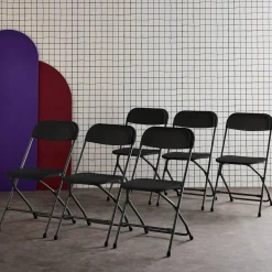 Cadeira dobrável para eventos, set de 6