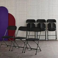 Cadeira dobrável para eventos, set de 6