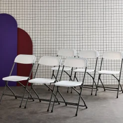 Cadeira dobrável para eventos, set de 6