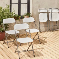 Cadeira dobrável para eventos, set de 6
