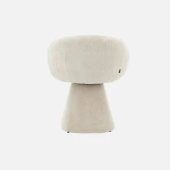 Cadeira giratória 180° tecido de algodão