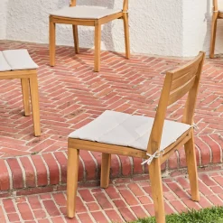 Cadeiras de jardim em madeira de acácia, set de 4