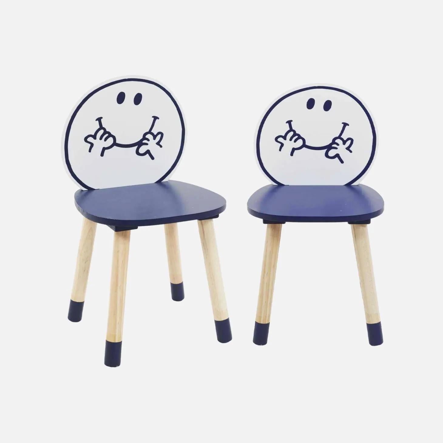 Cadeiras para crianças, senhor feliz, set de 2