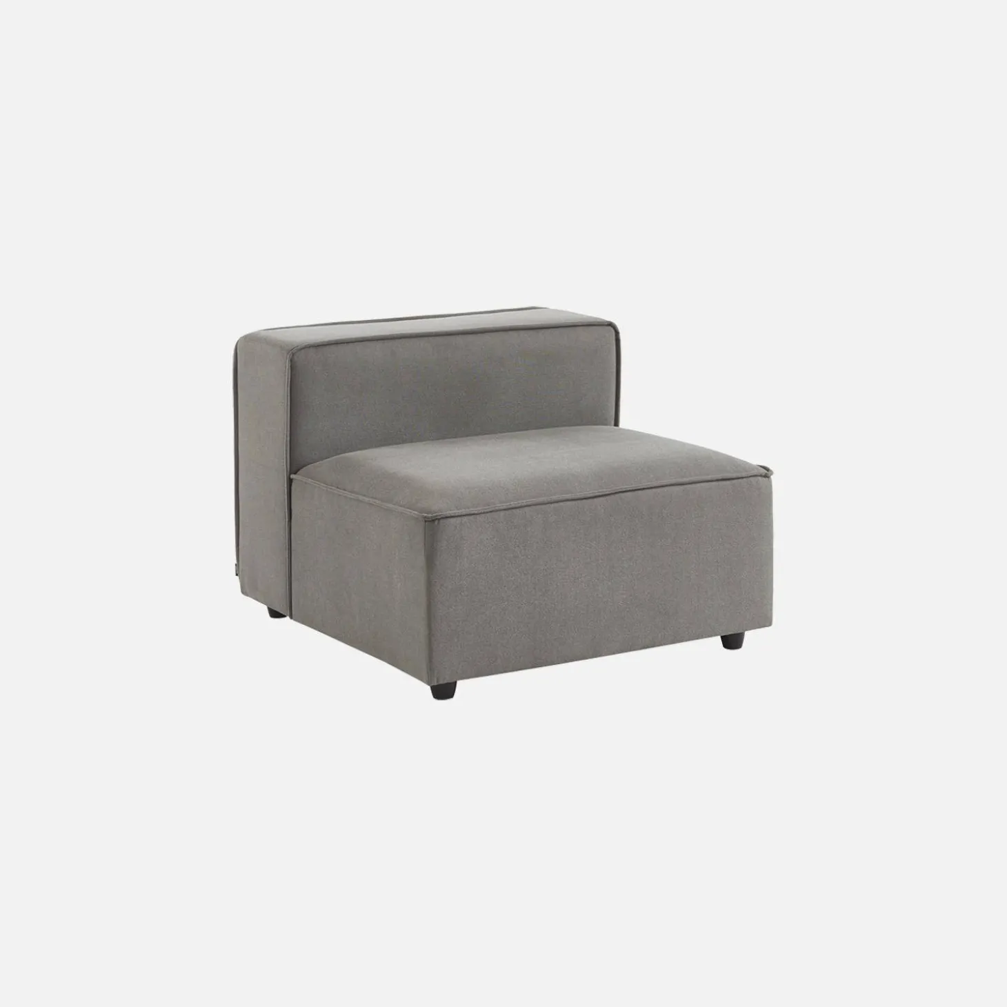 Cadeirão com assento em tecido hidrófugo, módulo para sofá modular