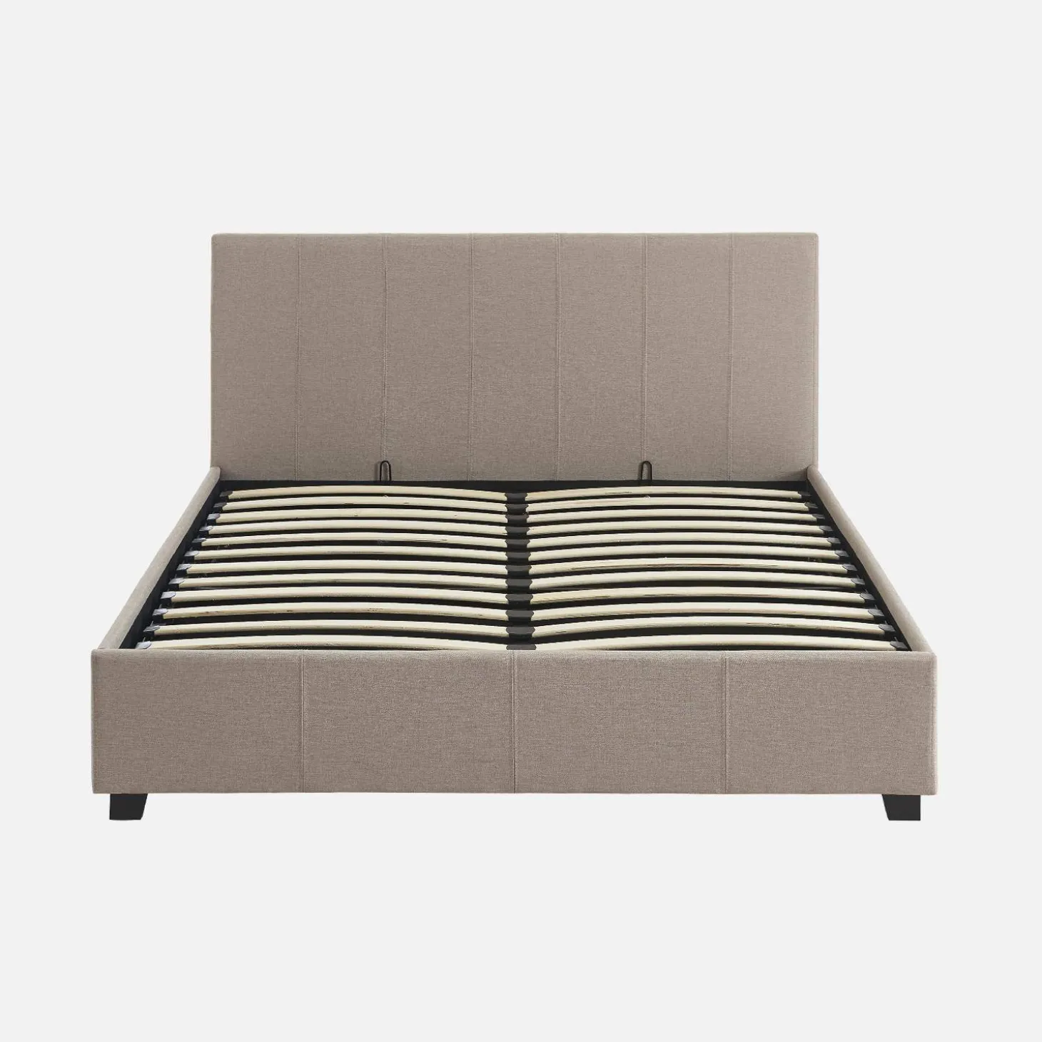 Cama com base de ripas e cabeceira, 140x190cm