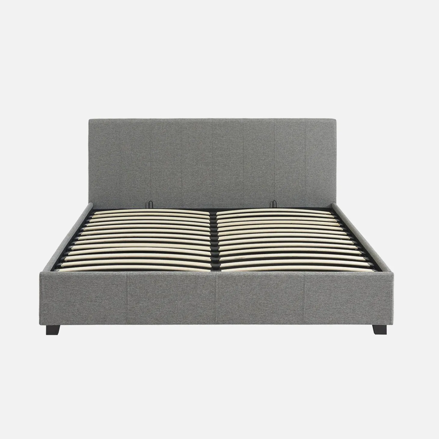 Cama com base de ripas e cabeceira, 160x200cm