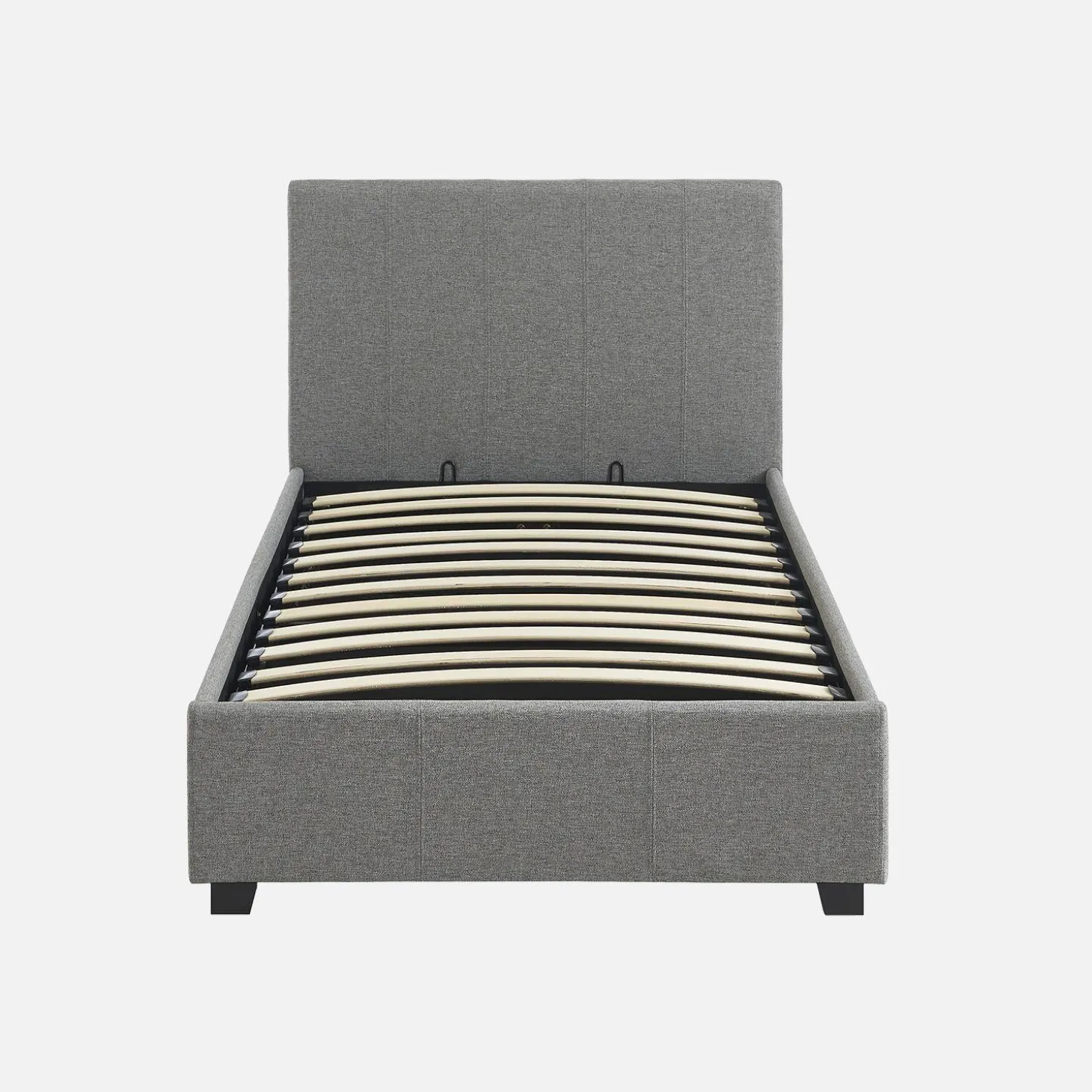 Cama com base de ripas e cabeceira, 90x190cm