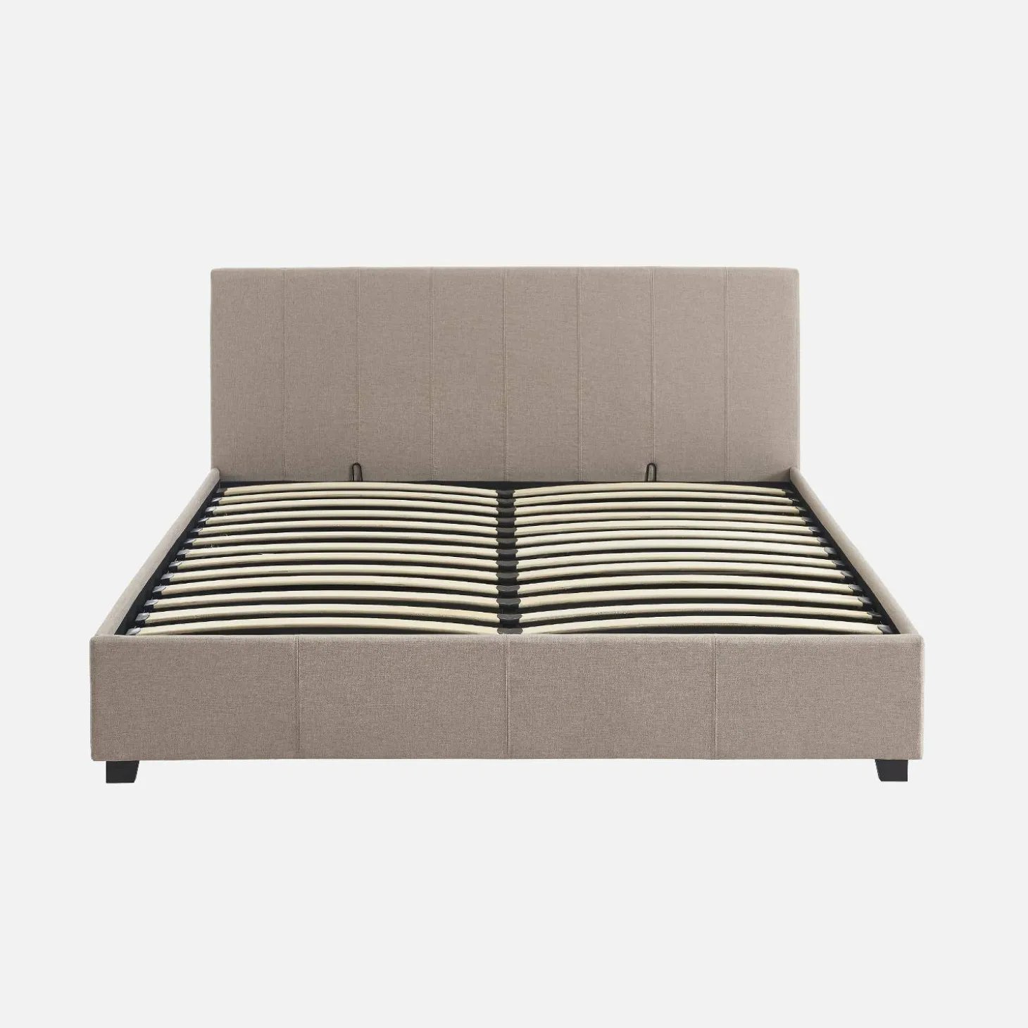 Cama com base de ripas e cabeceira, 160x200cm
