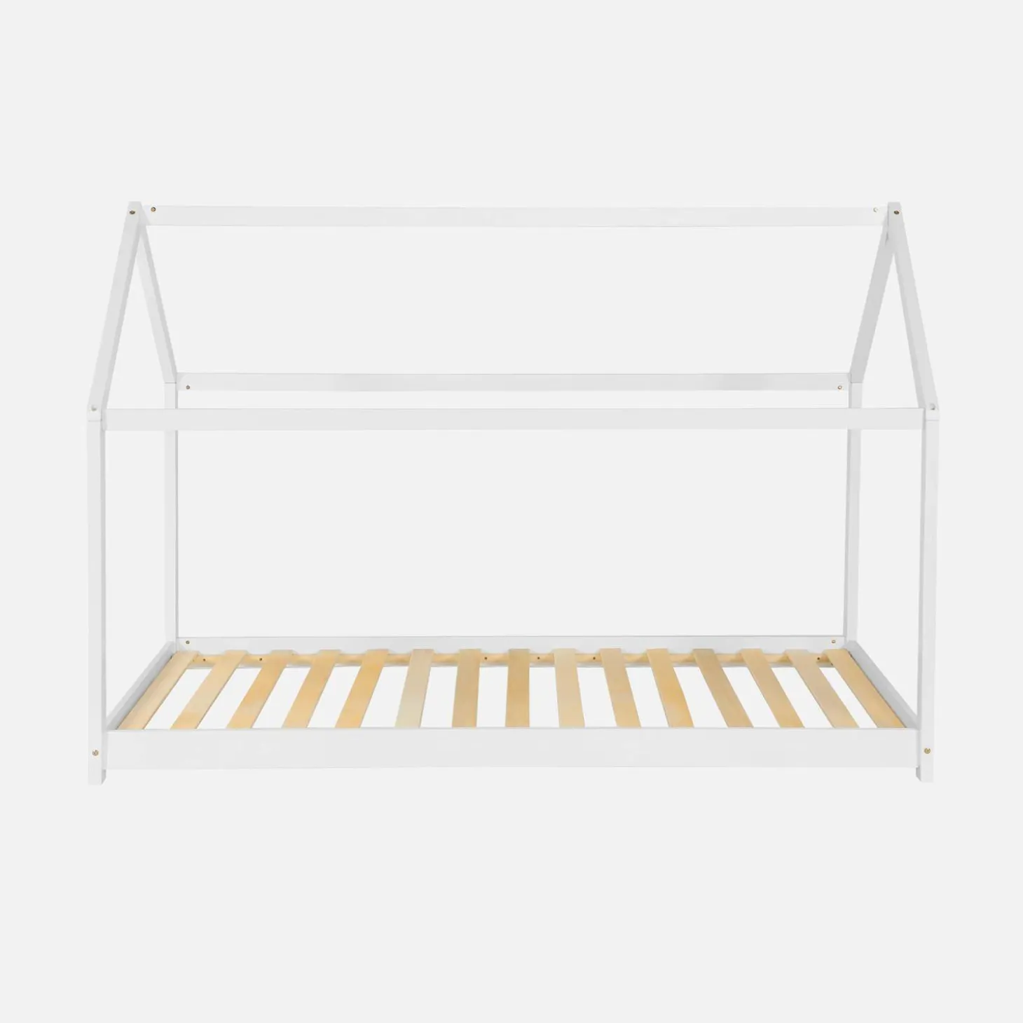 Cama de cabana para crianças em pinho natural