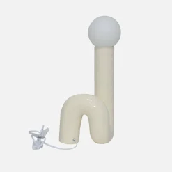 Candeeiro de mesa de cerâmica envernizada, 45cm