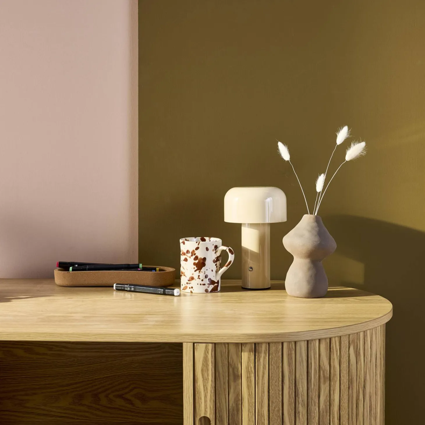 Candeeiro de mesa LED em metal, 13cm