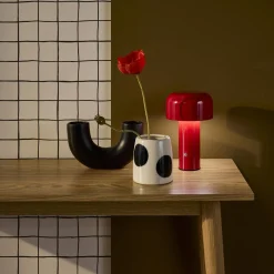 Candeeiro de mesa LED em metal, 13cm