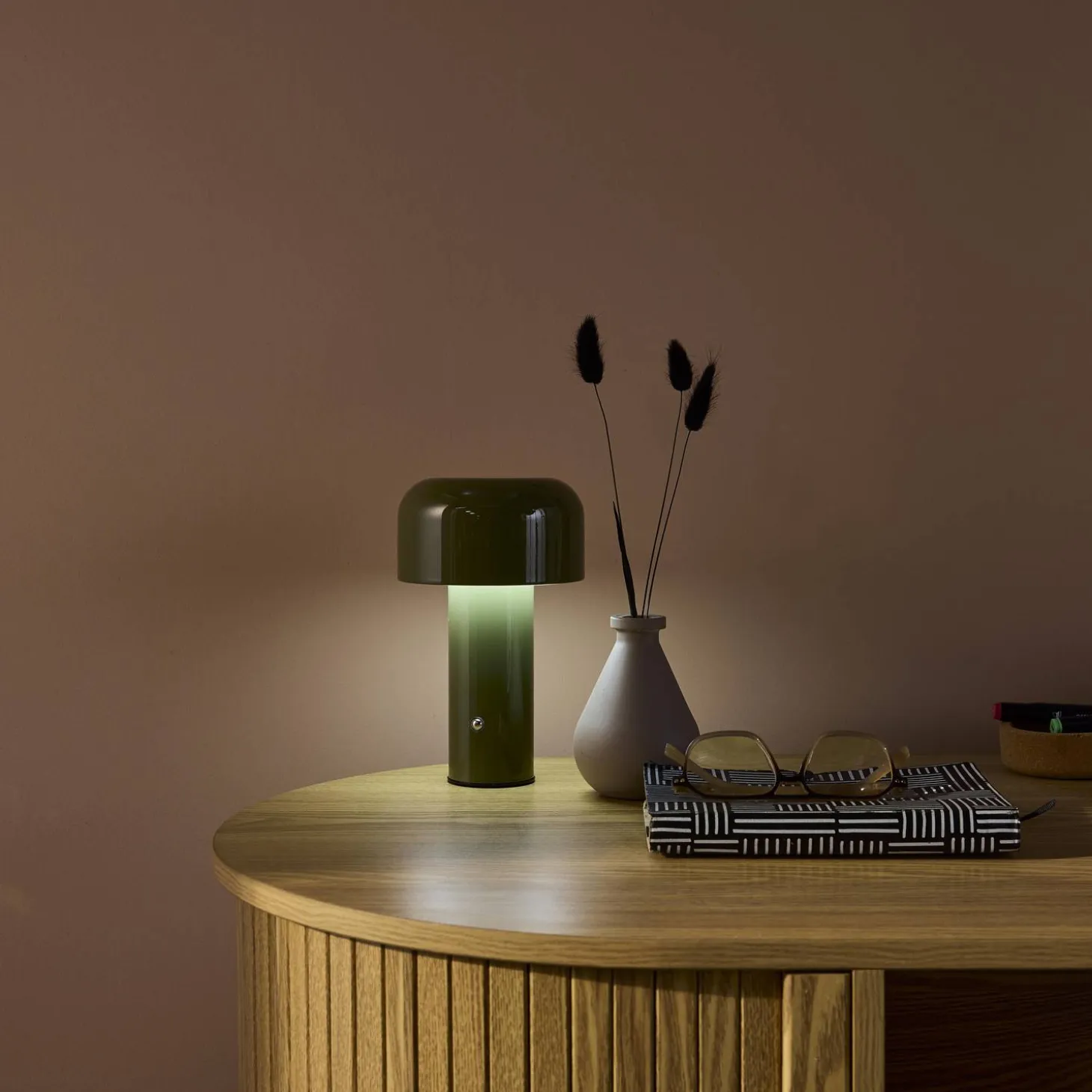 Candeeiro de mesa LED em metal, 13cm