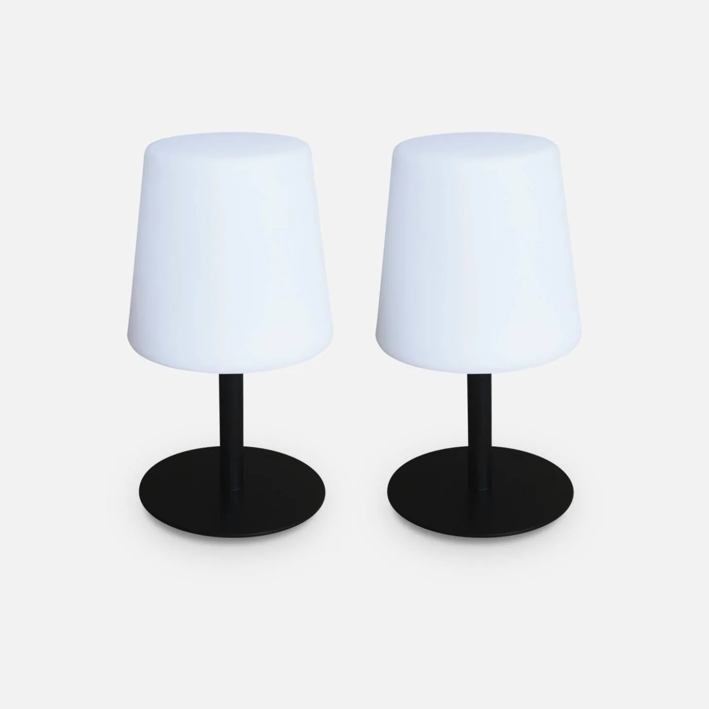 Candeeiro de mesa LED para interior/exterior, set de 2