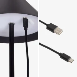 Candeeiro de mesa LED recarregável sem fios