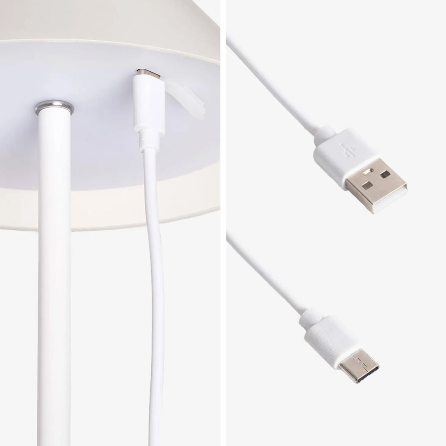 Candeeiro de mesa LED recarregável sem fios