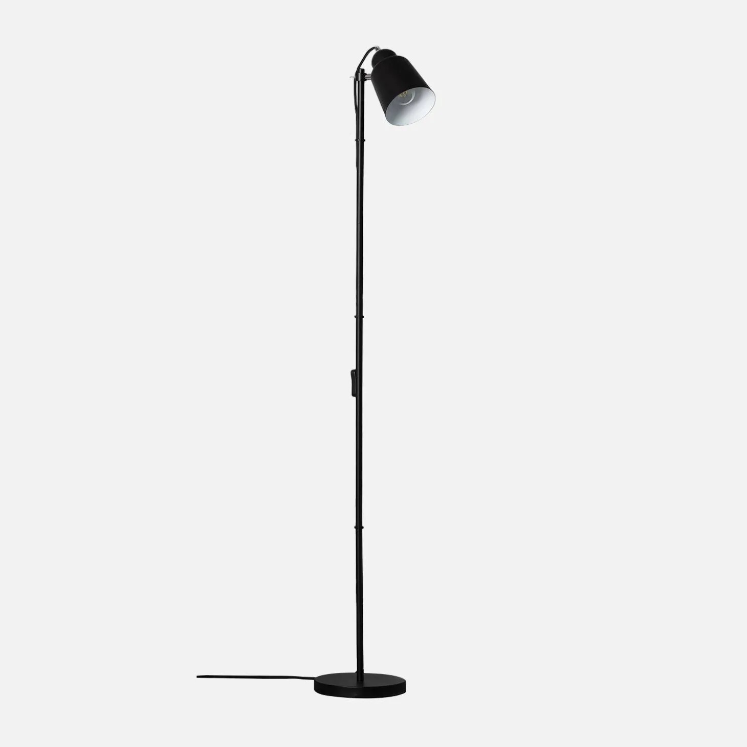 Candeeiro de pé interior em metal, 145cm
