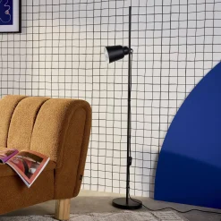 Candeeiro de pé interior em metal, 145cm