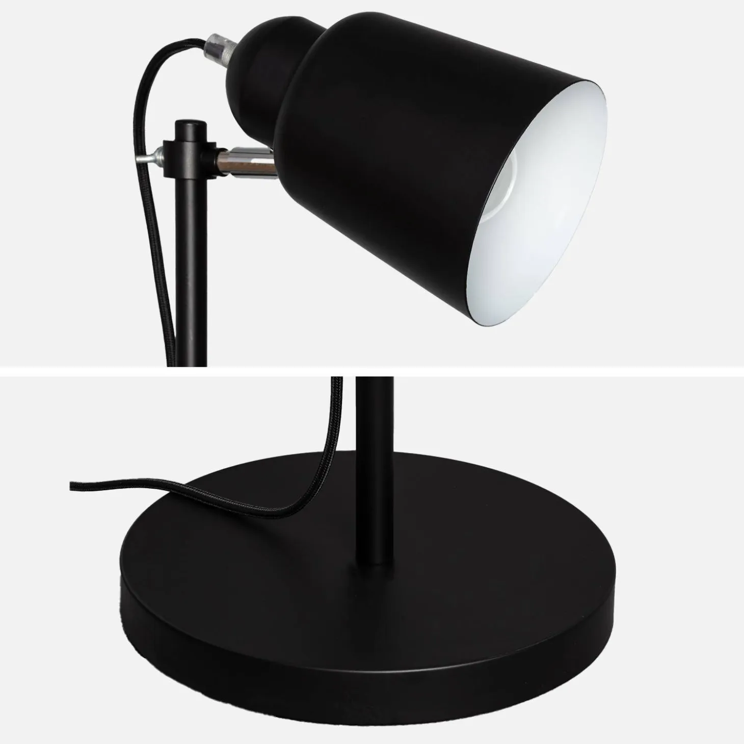 Candeeiro de pé interior em metal, 145cm