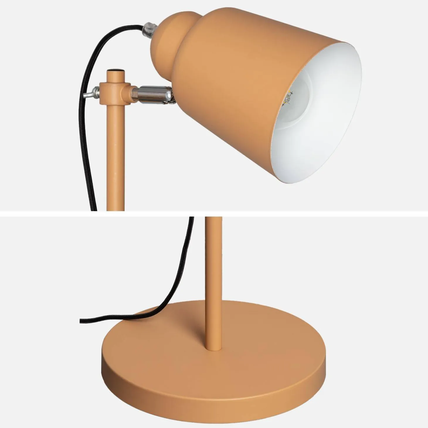 Candeeiro de pé interior em metal, 145cm