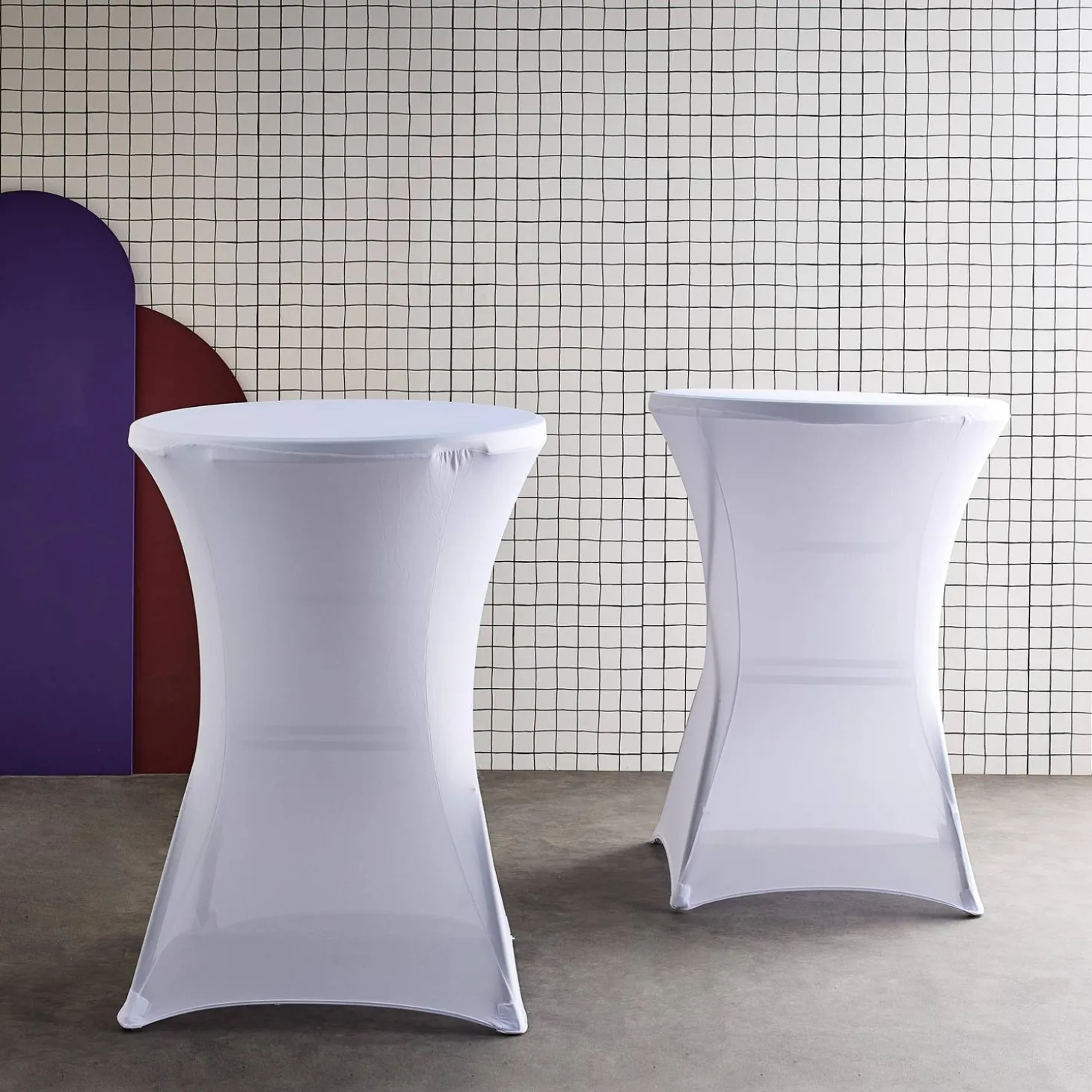 Capa de proteção para mesa dobrável para eventos alta, set de 2