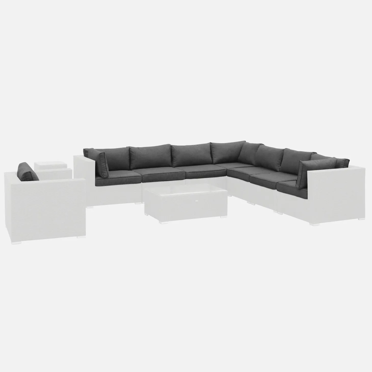 Capas de almofada para mobiliário de jardim