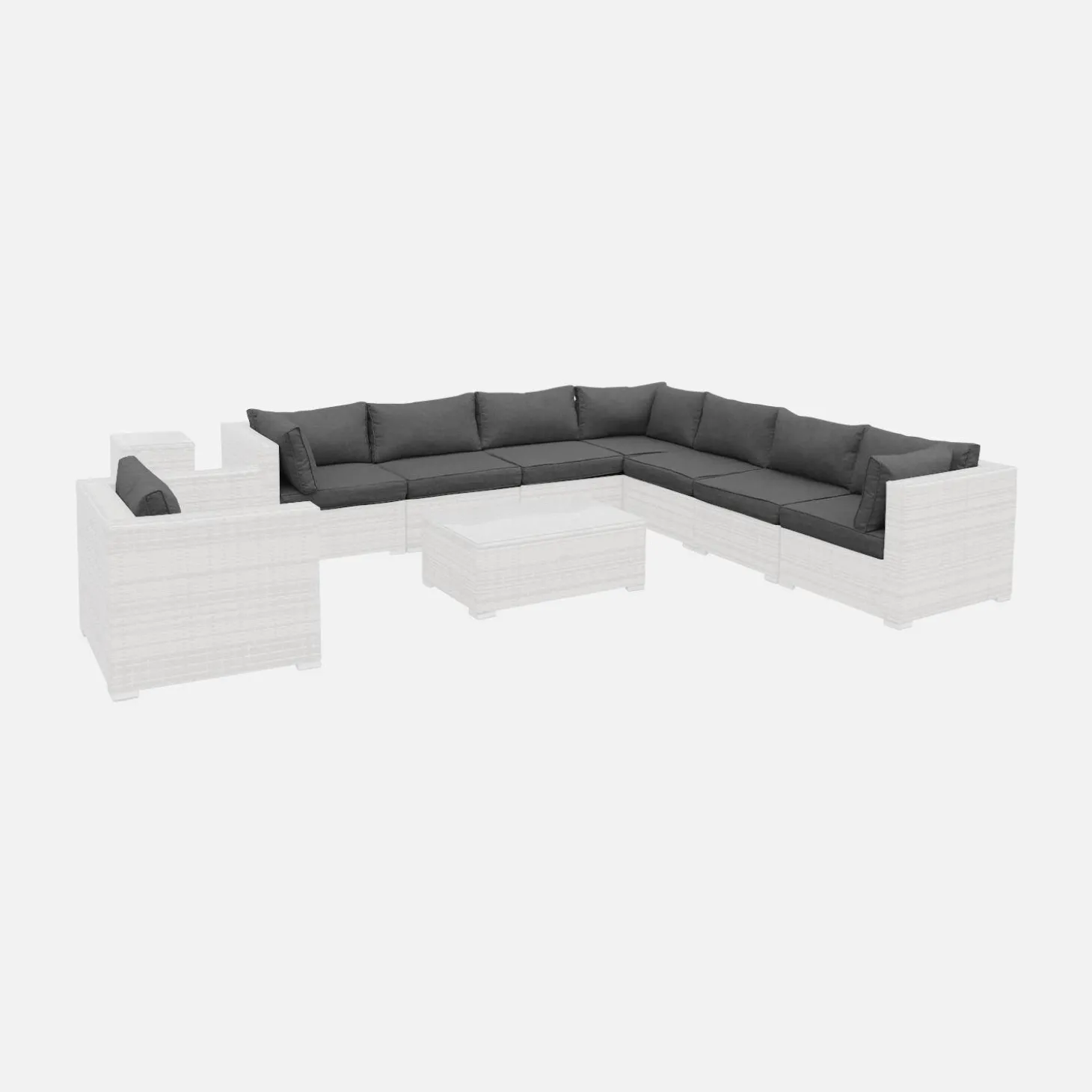 Capas de almofada para mobiliário de jardim