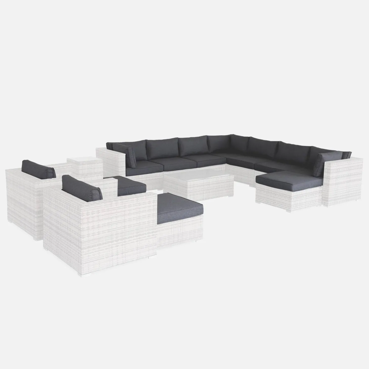 Capas de almofada para mobiliário de jardim