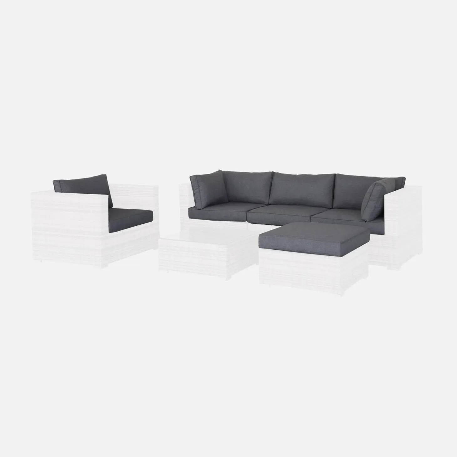 Capas de almofadas para sala de jardim