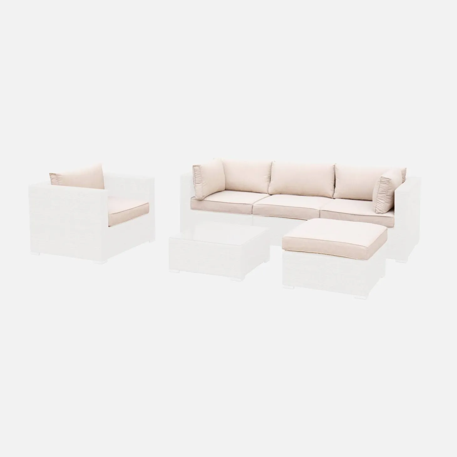 Capas de almofadas para sala de jardim