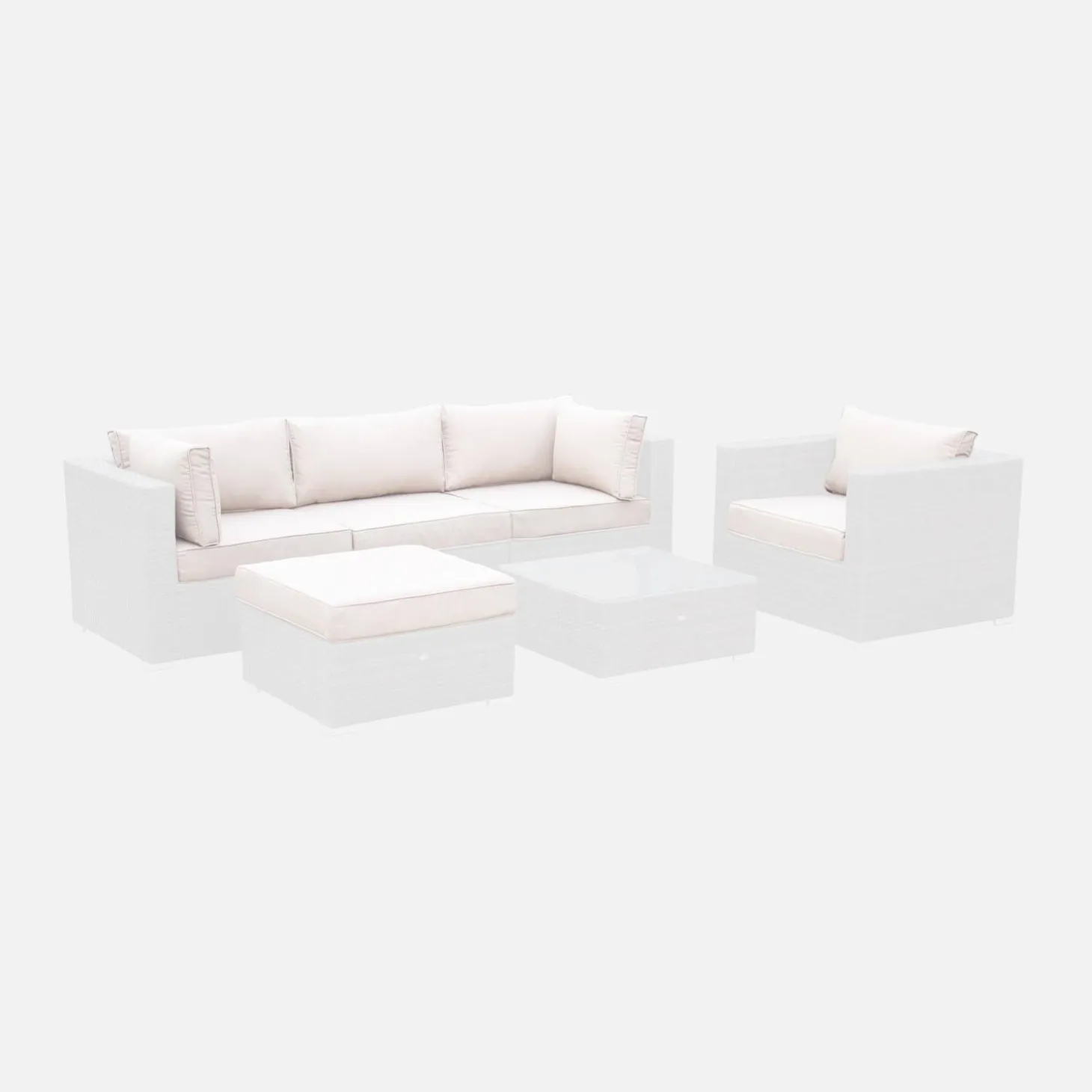 Capas de almofadas para sala de jardim