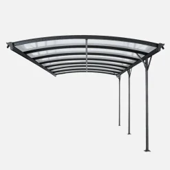Carport em alumínio e policarbonato, 15m²
